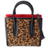 Christian Louboutin Paloma Mini Handbag Leopard Brown Black Red Suede